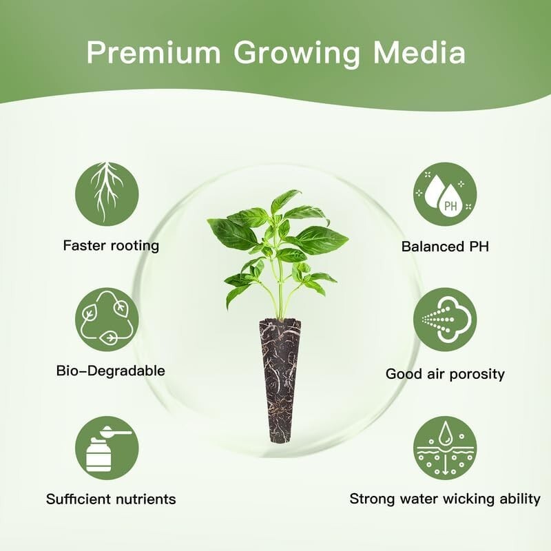 126 pcs Seed Pod Kit Hydroponics Grow Anything Kit Solid Nutrient Plant Foods