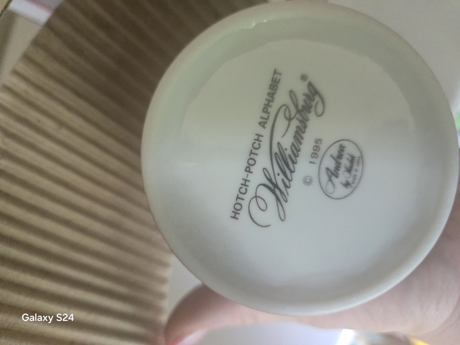 Vintage Williamsburg Porcelain Hotch Potch Alphabet Kids Dinner Set