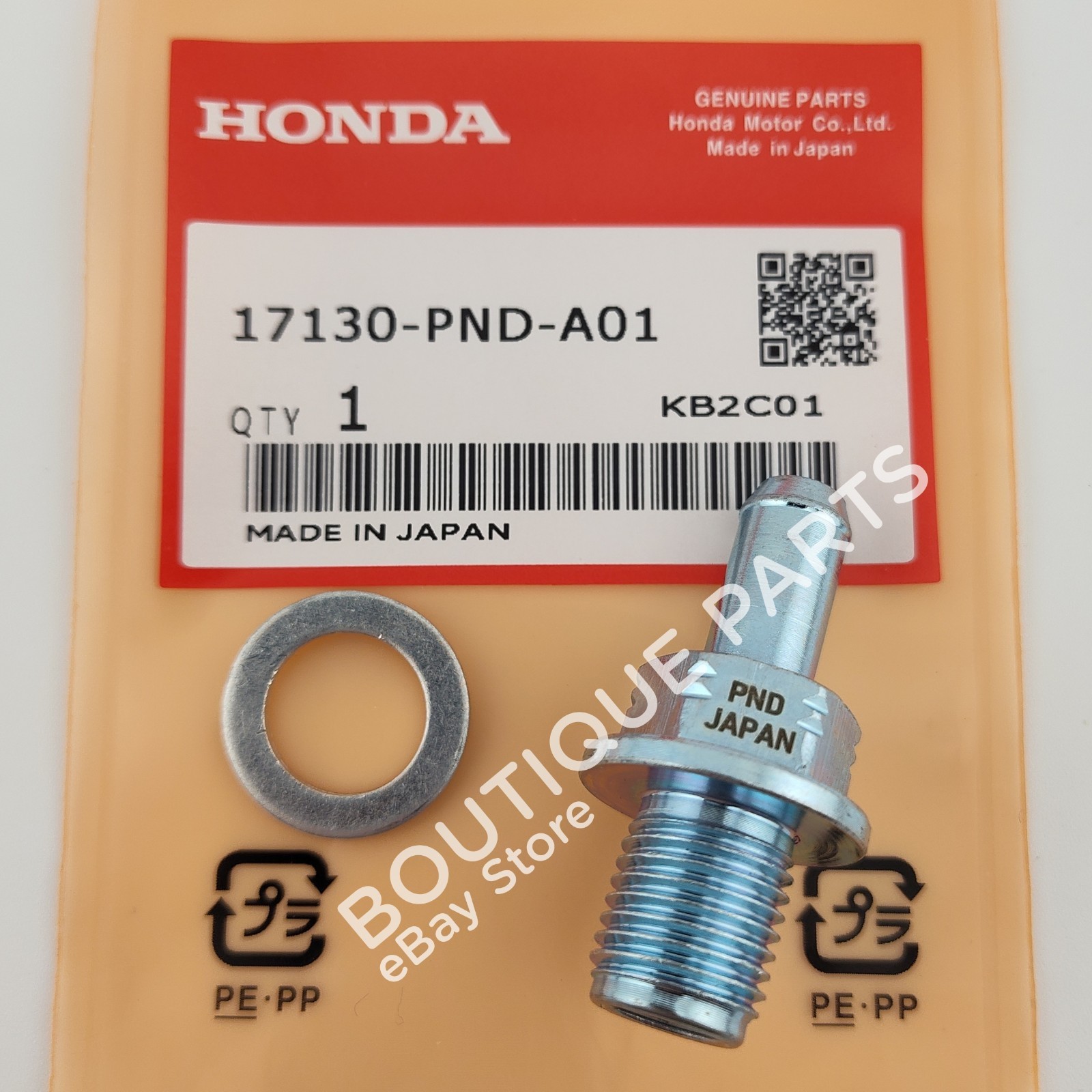 OEM Genuine for Honda PCV Valve + Washer 17130-PND-A01 Civic CR-V Accord Element