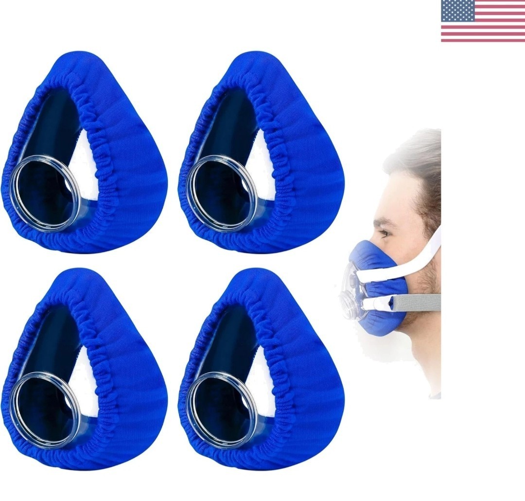 4-Pack CPAP Mask Liners Full Face Soft Mask Washable Covers. FREE SHIPPING! ⚡⚡⚡