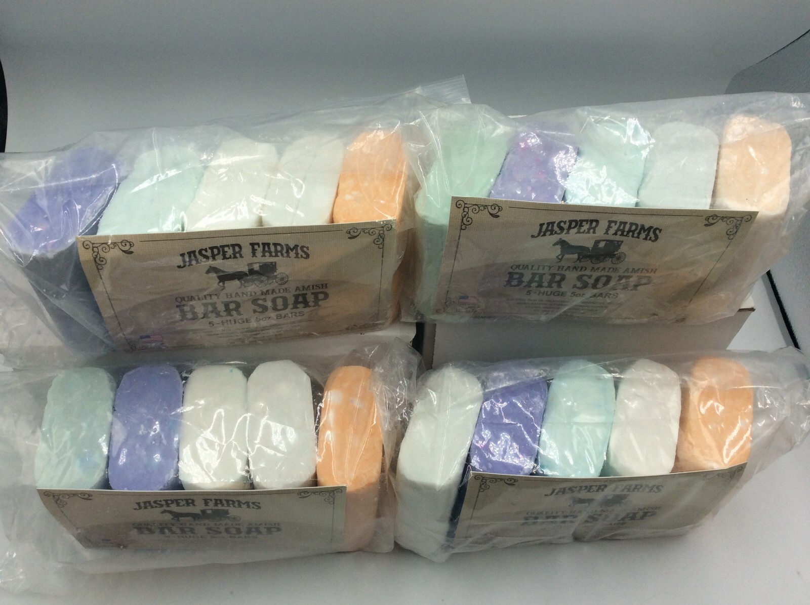 Amish Bar Soap Huge Bars 5oz Bars Soap, 20 Total Soap Bars, Made In USA