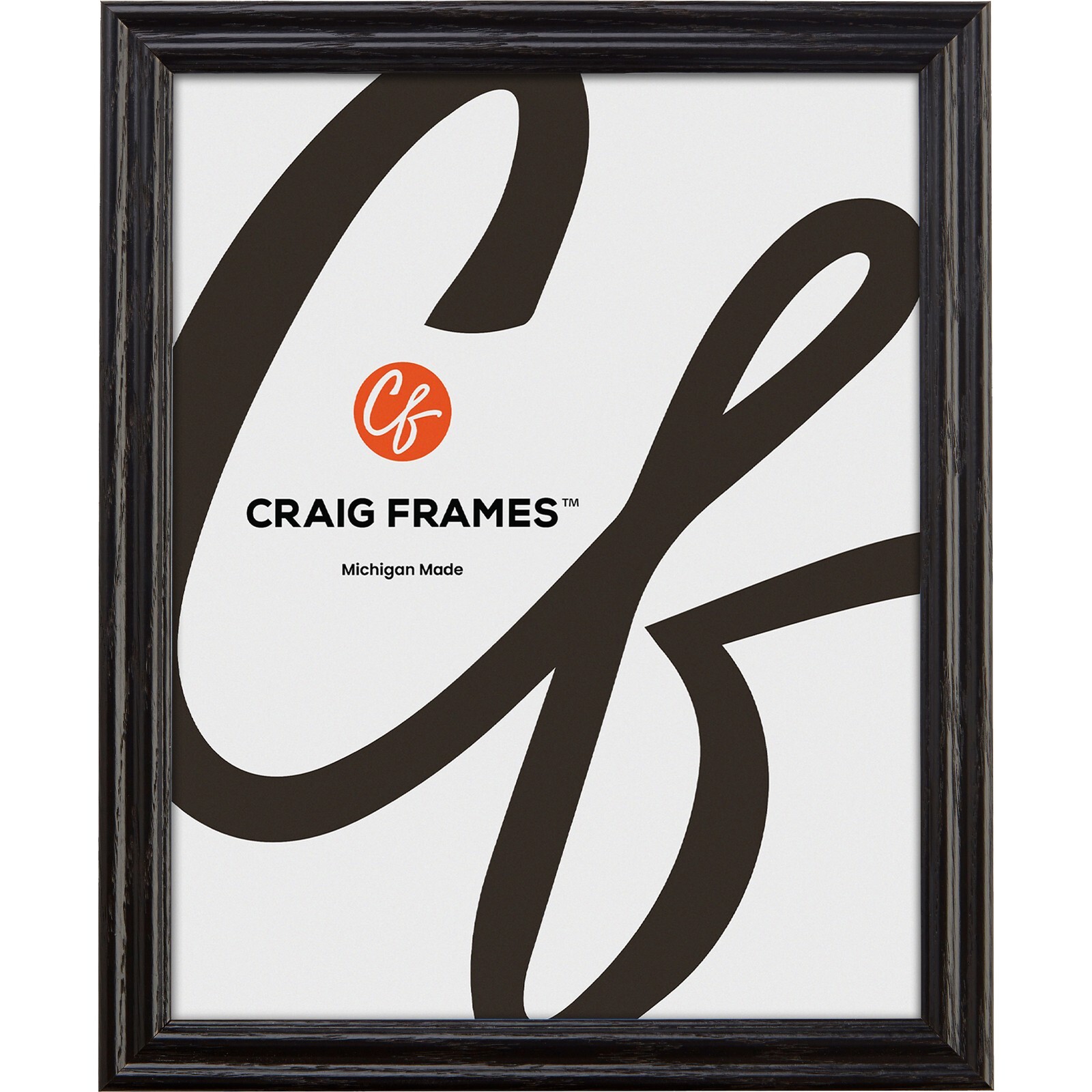 Black Wood Picture Frame .75" – Modern Wall Display – 4x5 to 24x36 Sizes
