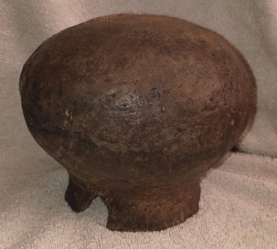 Great Antique Ancestral Pueblo Corrugated Jar Pottery Bowl