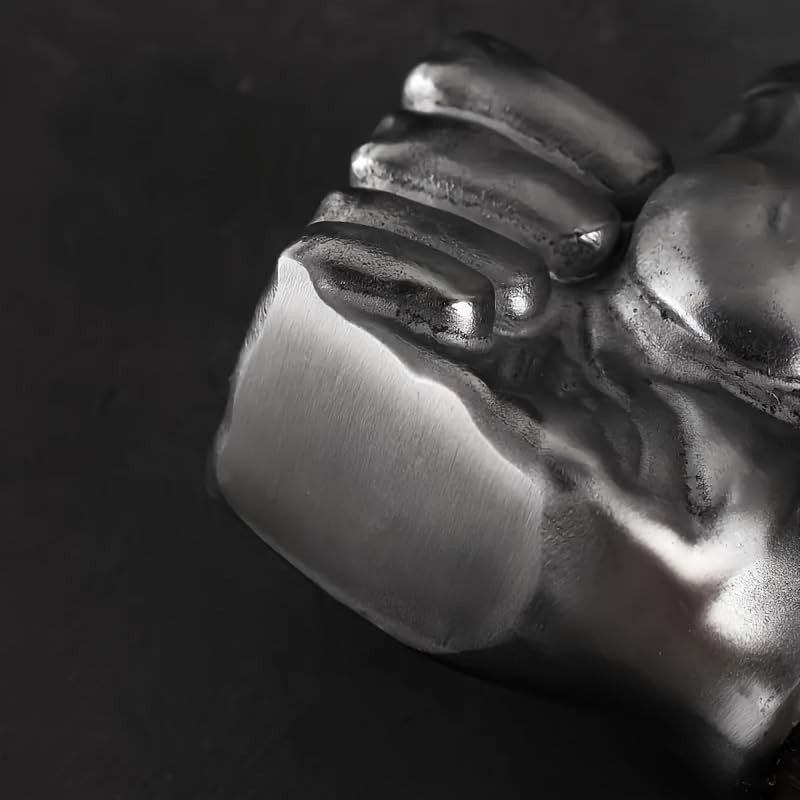 Decorative Fist Hammer Wooden Handle | Stainless Steel Head | Collectible