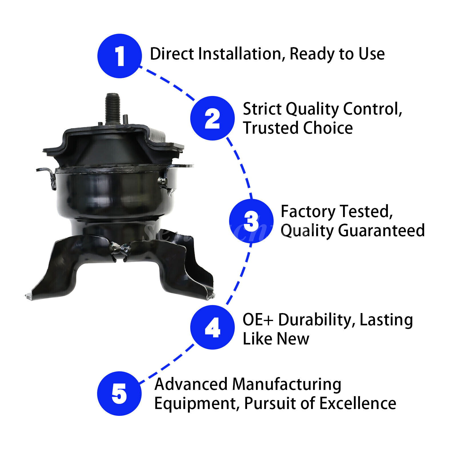 5pcs Engine Motor & Transmission Mount for 1997-2001 Honda CR-V CRV 2.0L