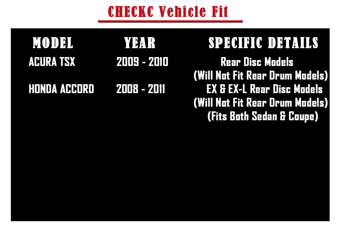 Drilled Slotted Front Rear Brake Rotors and Pads Kit for Honda Accord ACURA TSX