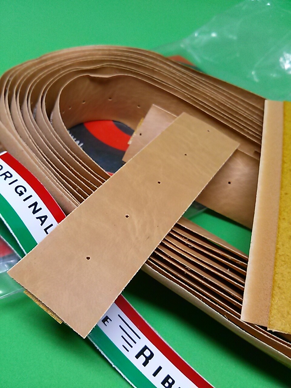 Ambrosio Bike Ribbon tan brown leather texture FEELING 4 cinelli 3ttt handlebar