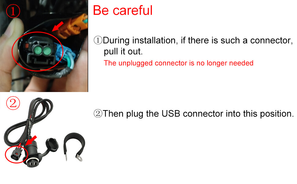 For Honda CRF300L CRF250L Rally Dual USB Outlet Charger Socket Power Port 17 On