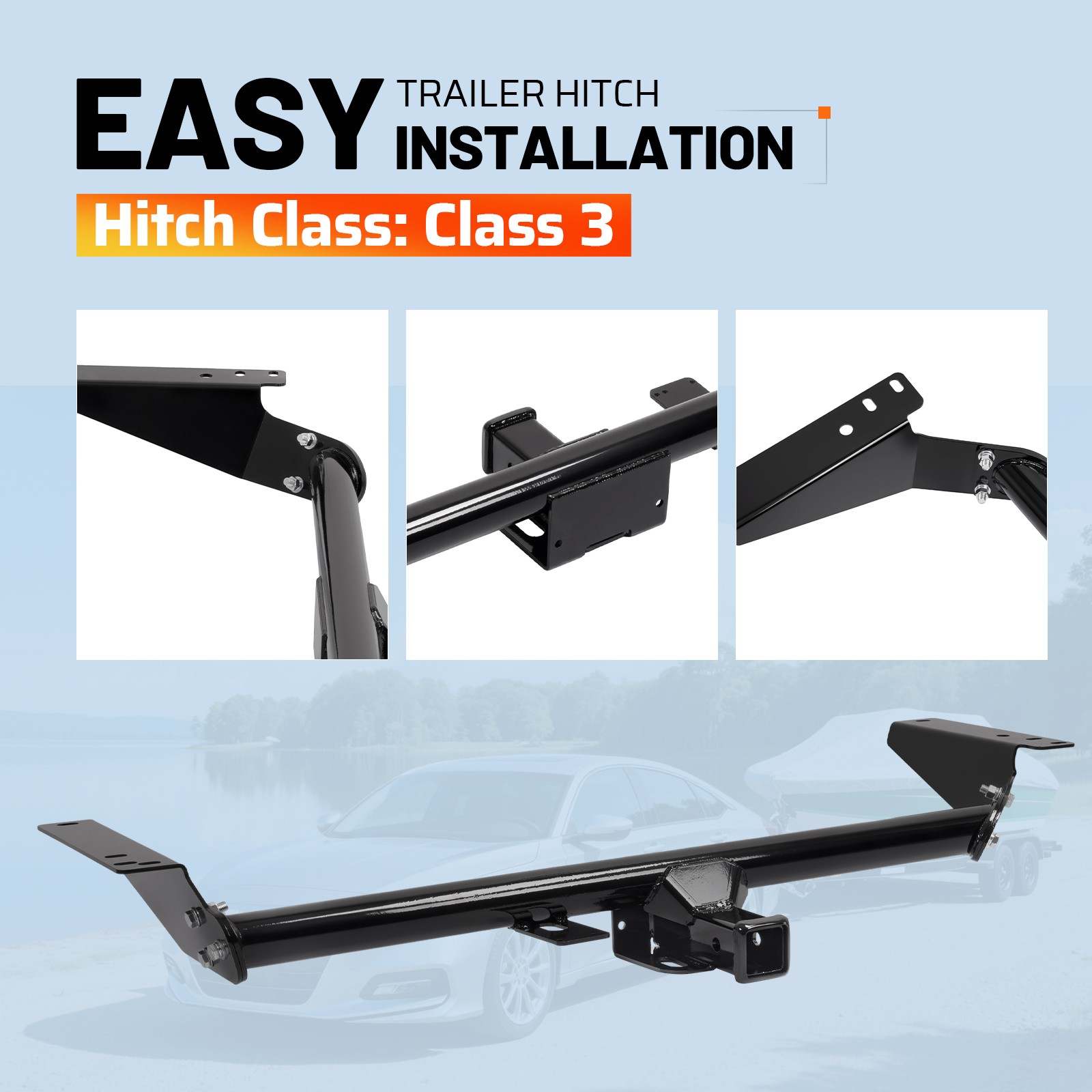 Class 3 Trailer Hitch Receiver For Chrysler Grand Caravan Pacifica Voyager 17-25