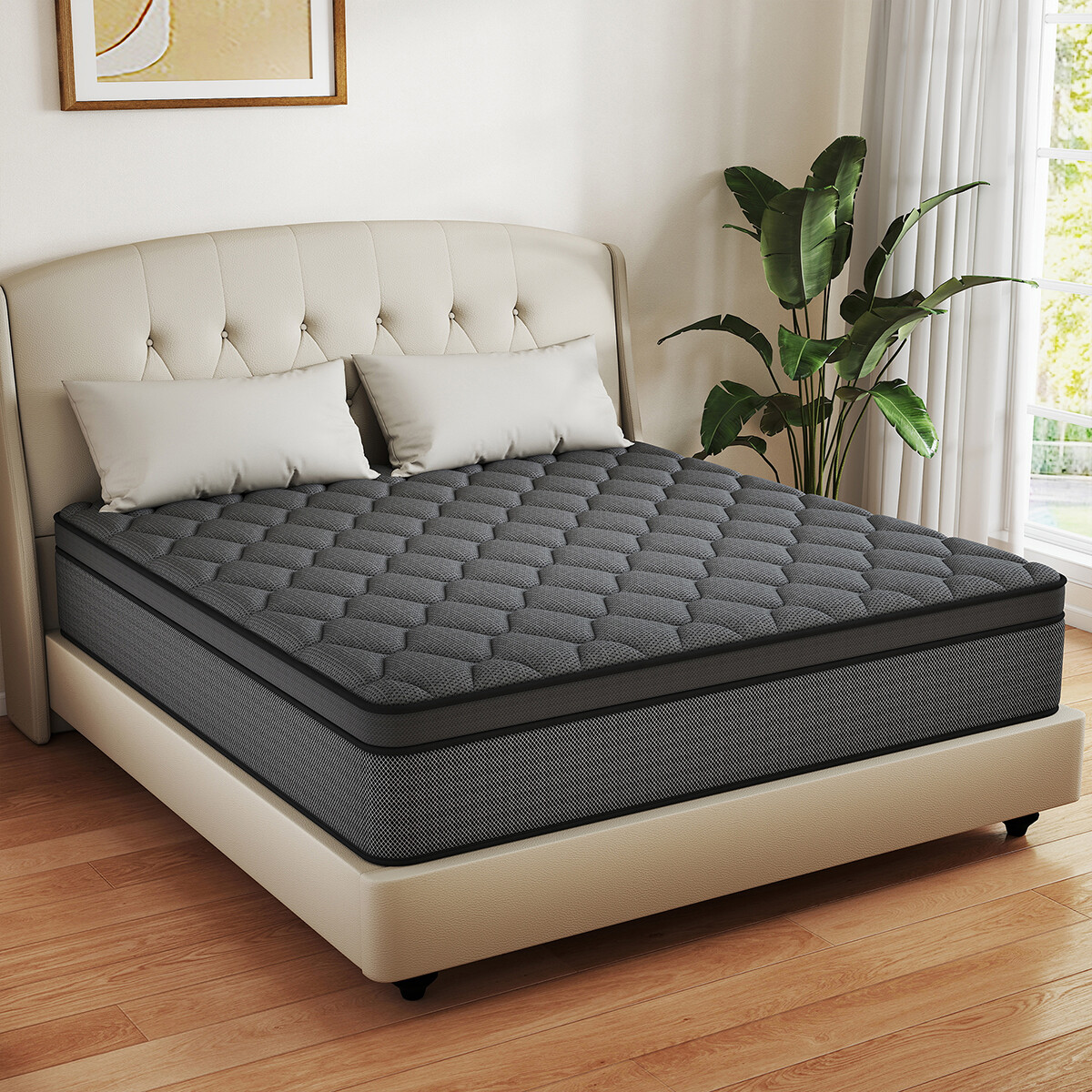 12" Mattress In a Box Gel Memory Foam Pocket Spring Twin Full Queen King Size