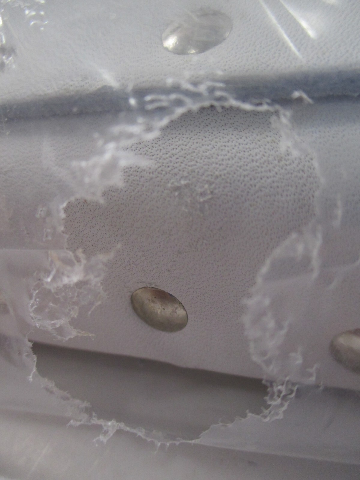 KLEIN TOOLS 5166~7-POCKET - WHITE LEATHER TOOL POUCH~CHICAGO,ILLS. USA~BRAND NEW