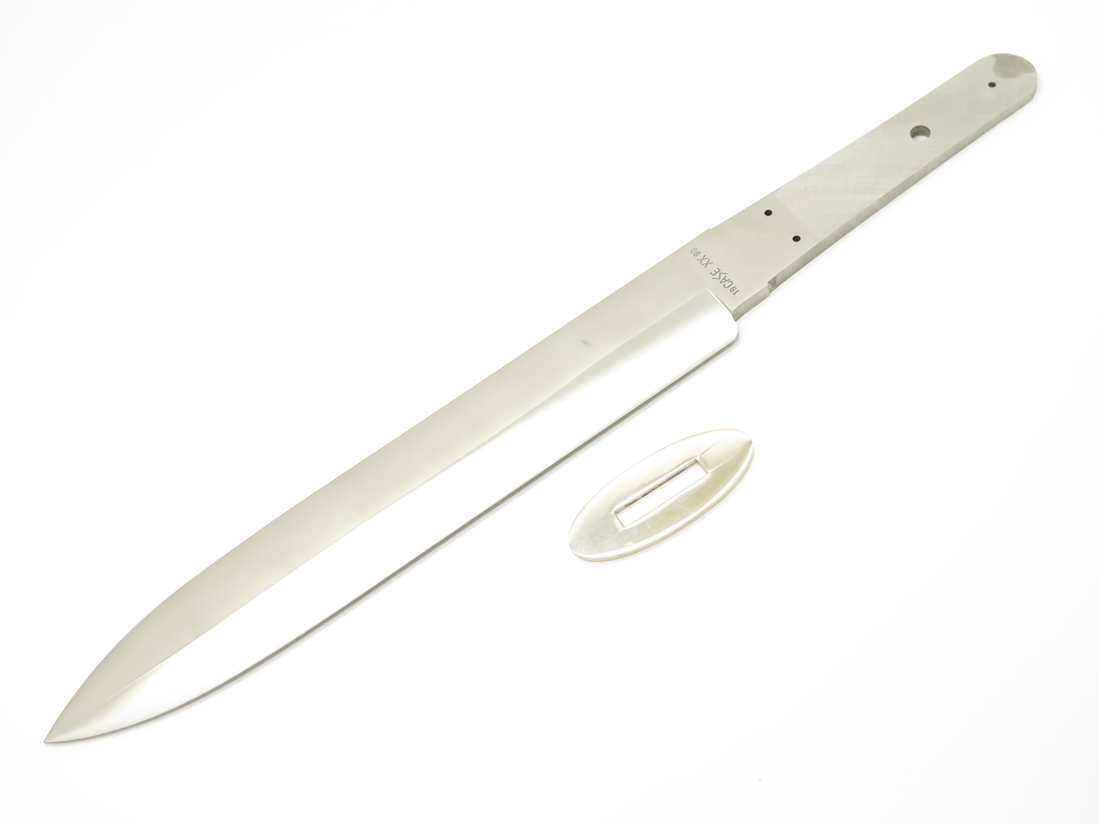 Vtg 1990 Case XX Rio Grand Bowie 10" Fixed Knife Blade Blank & Guard