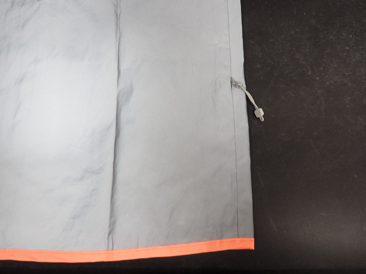 New! GOFLUO Darkflow Reflective Hooded Vest Youth Size 7-9Y Grey Reflective Neon