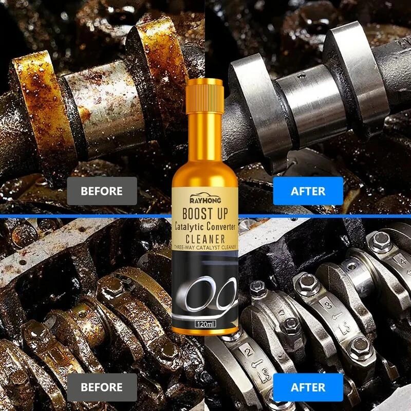 10PCS Boost Up Vehicle Engine Catalytic Converter Cleaner Cleaning Multipurpose