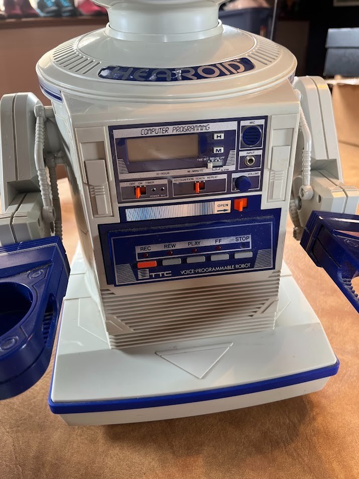 Vintage Hearoid Harold Omnibot Robot Japan Voice Command Module Tray