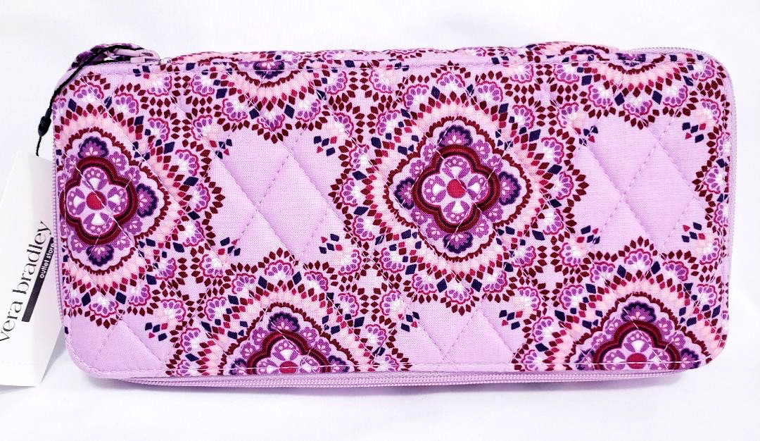 Vera Bradley Lavender Medallion Large Pill Case NWT