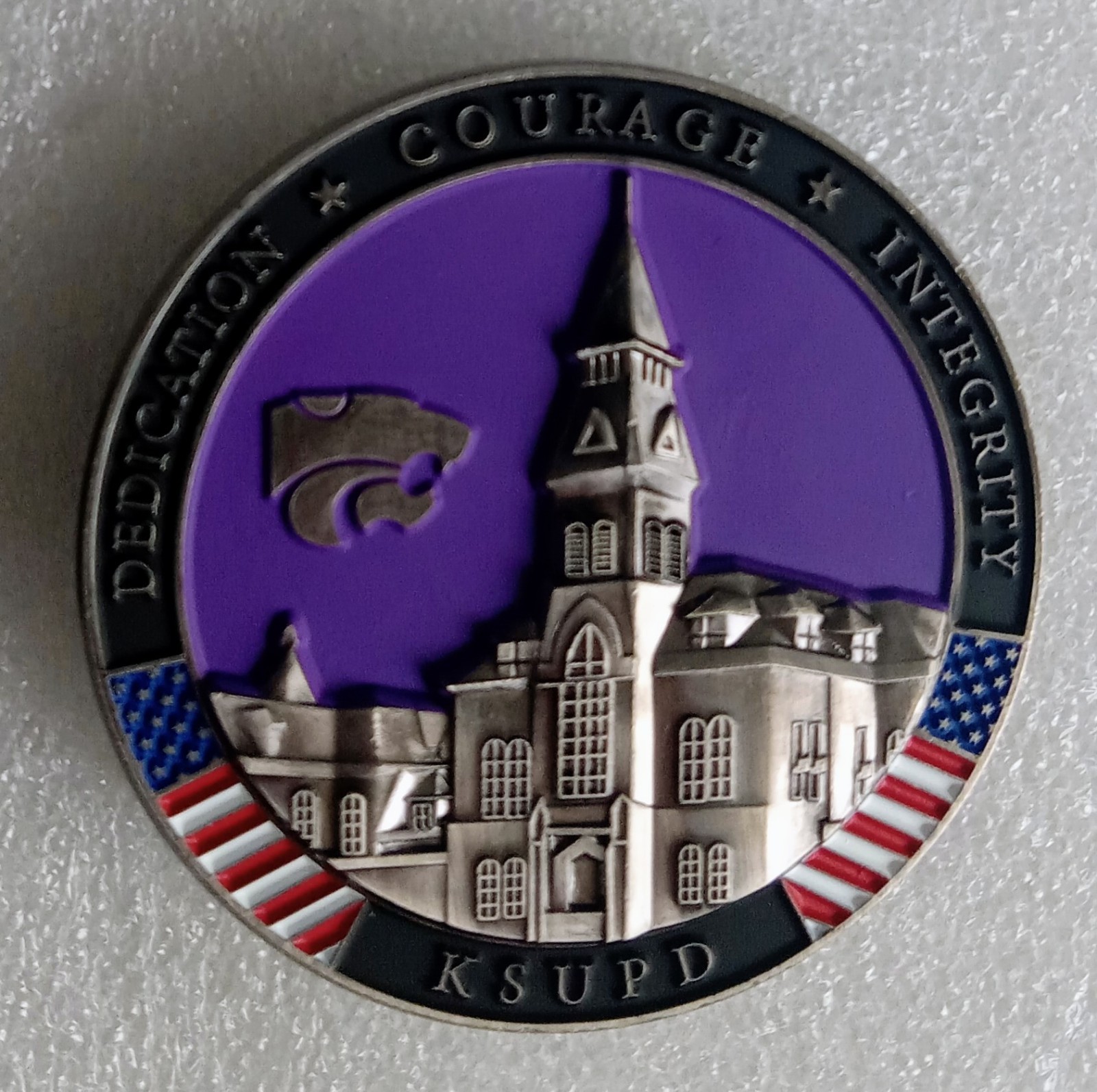 KANSAS STATE University POLICE CHALLENGE COIN sheriff Wildcats KSU campus safety