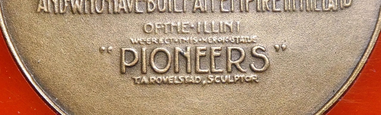 ELGIN IL 1835-1935 Pioneer Memorial Medal SO CALLED DOLLAR #258 Trygve Rovelstad