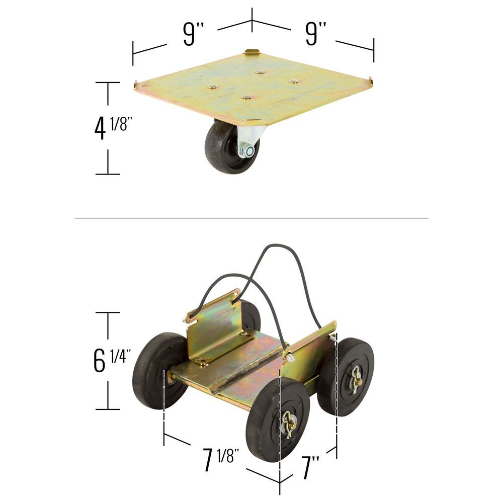 Black Ice Drivable Snowmobile Dolly