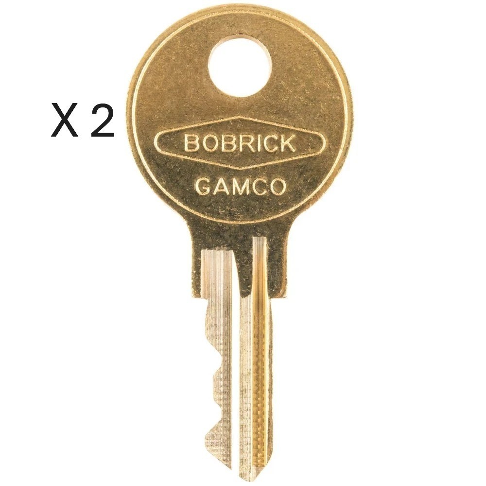 2 Pack - Bobrick CAT-74 Key - Paper Towel Toilet Tissue Liquid Soap Dispenser