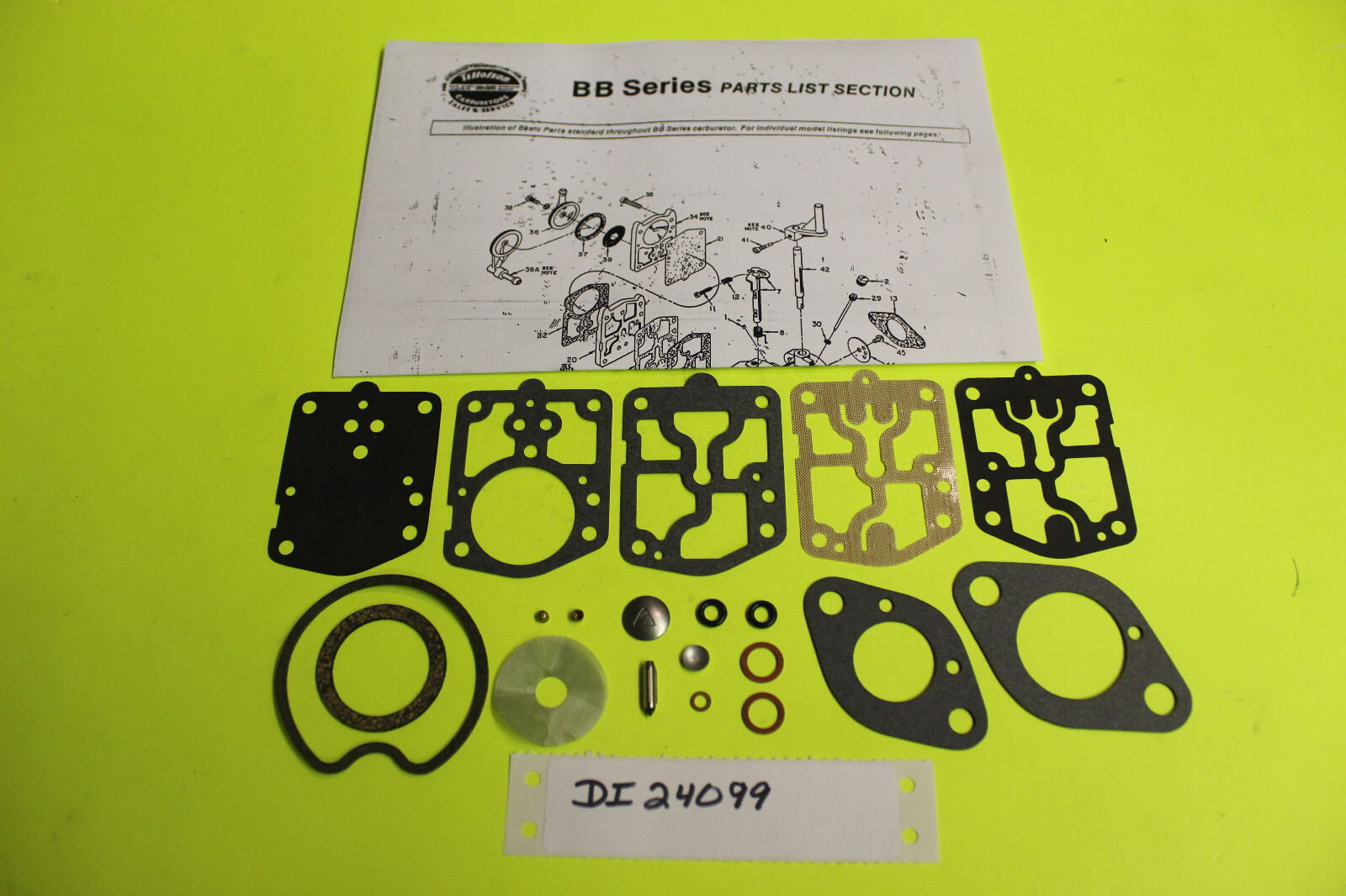 Mercury Outboard Merc 7.5 9.8 HP Tillotson BB1 BB2 BB3 BB4 BB5 BB6  BB7 Carb Kit