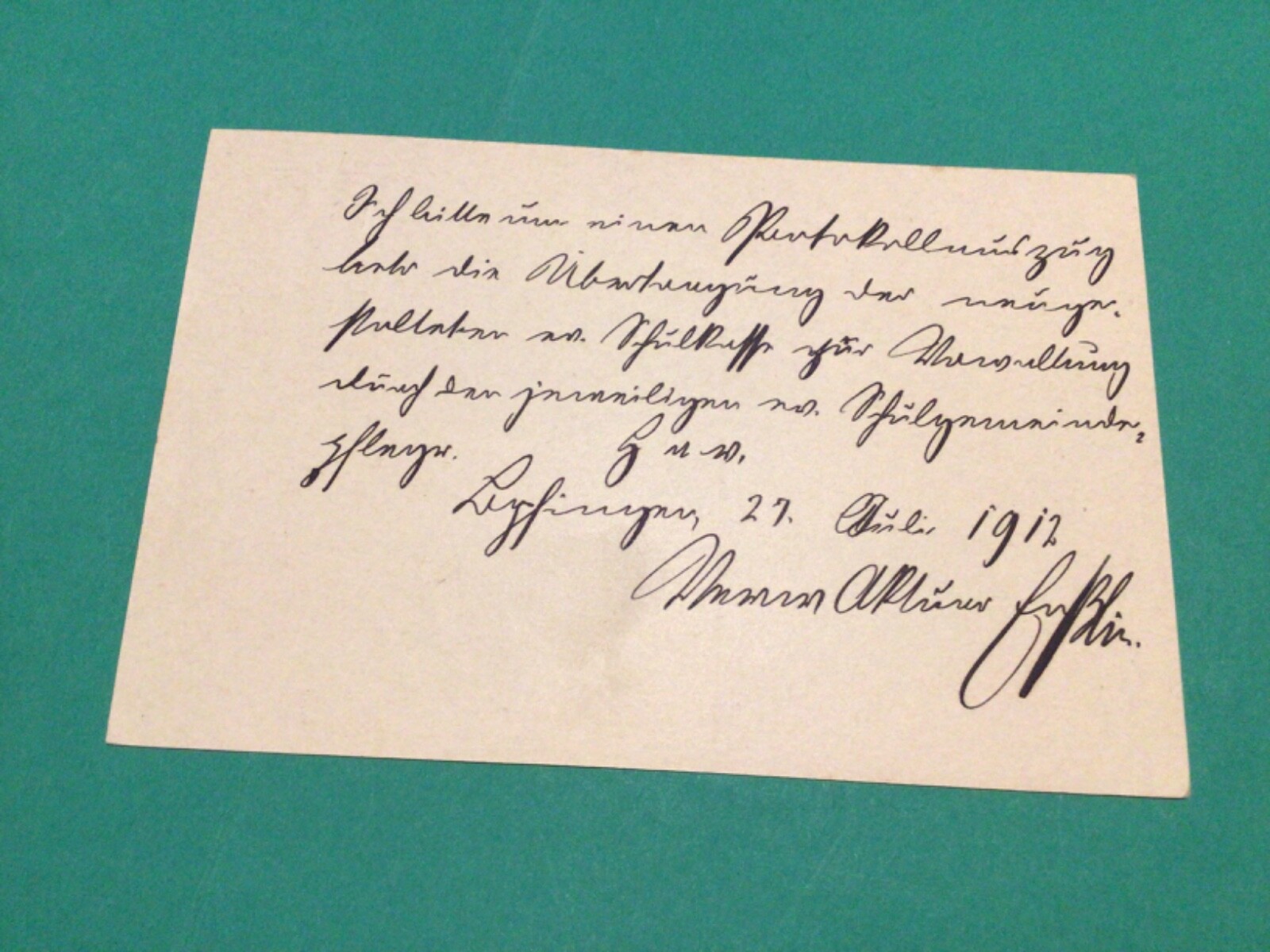 Germany Wurttemberg 1912 Bopfingen used postcard A18022