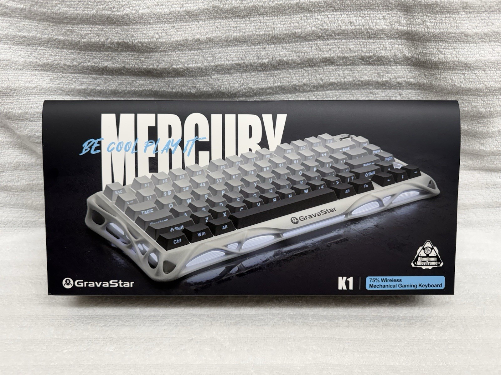 Gravastar Mercury K1 Gradient White Gaming Keyboard, Aluminum Alloy