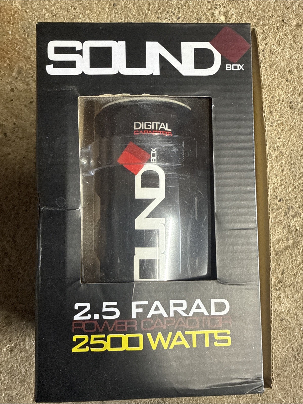 SoundBox SCAP2D, 2.5 Farad Digital Capacitor for Car Audio - 2500 Watts