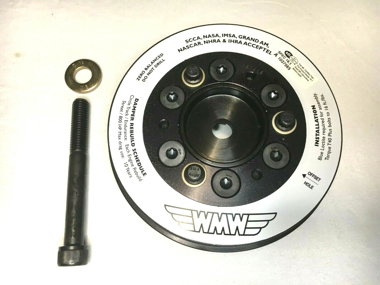 MINI Cooper S ATI Crank Pulley Harmonic Balancer Super Damper R52 R53 W11