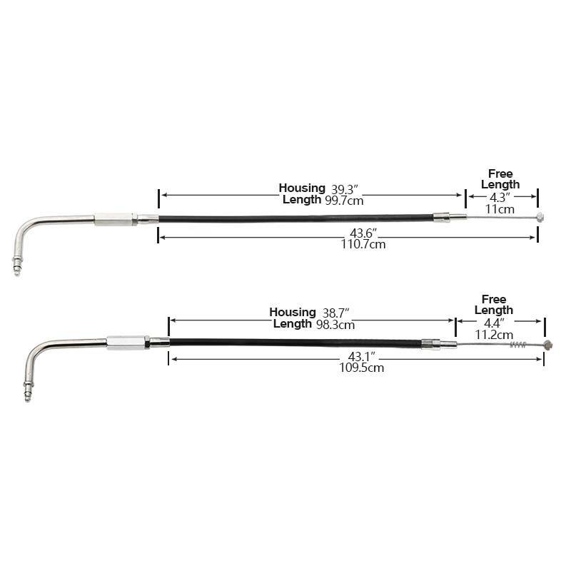 110cm Throttle Cables Wire Fit For Harley Sportster 883 1200 Custom 1990-2014 12