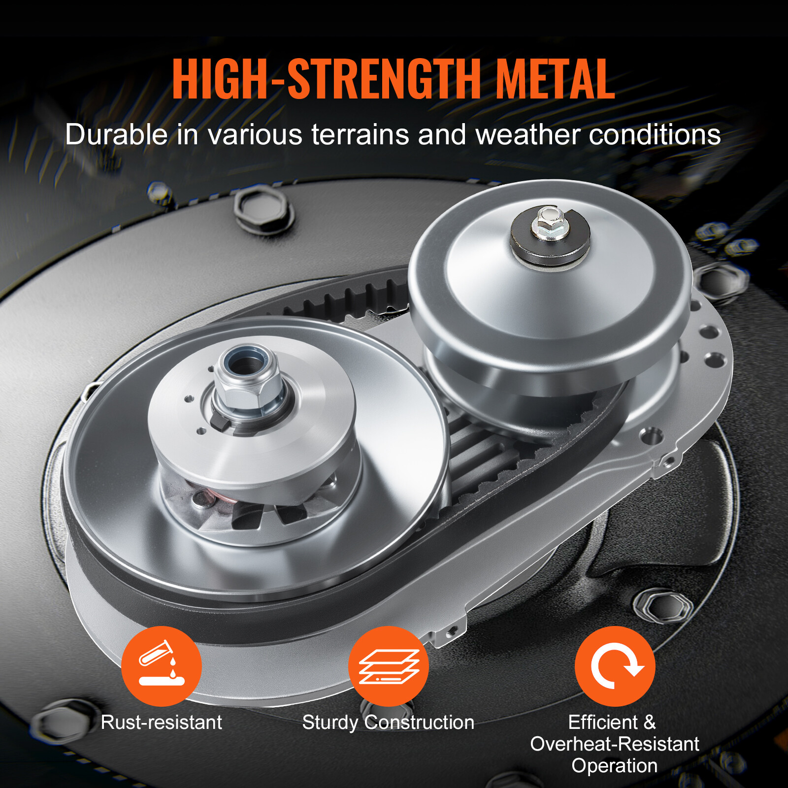 VEVOR 1" Clutch Go Kart Torque Converter 10t12t Complete Cvt Combo 30 Mini Bike