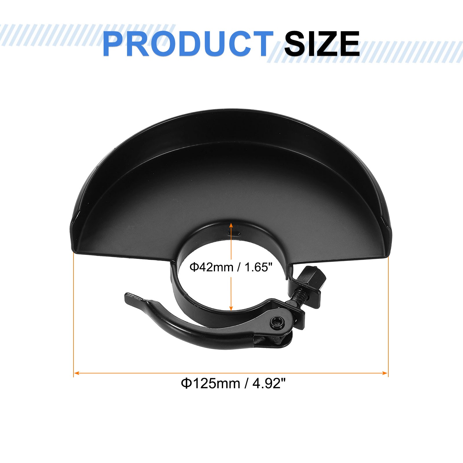 Grinder Guard 4.5" 125mm Dia Metal Adjustable Angle Grinder Protector Cover