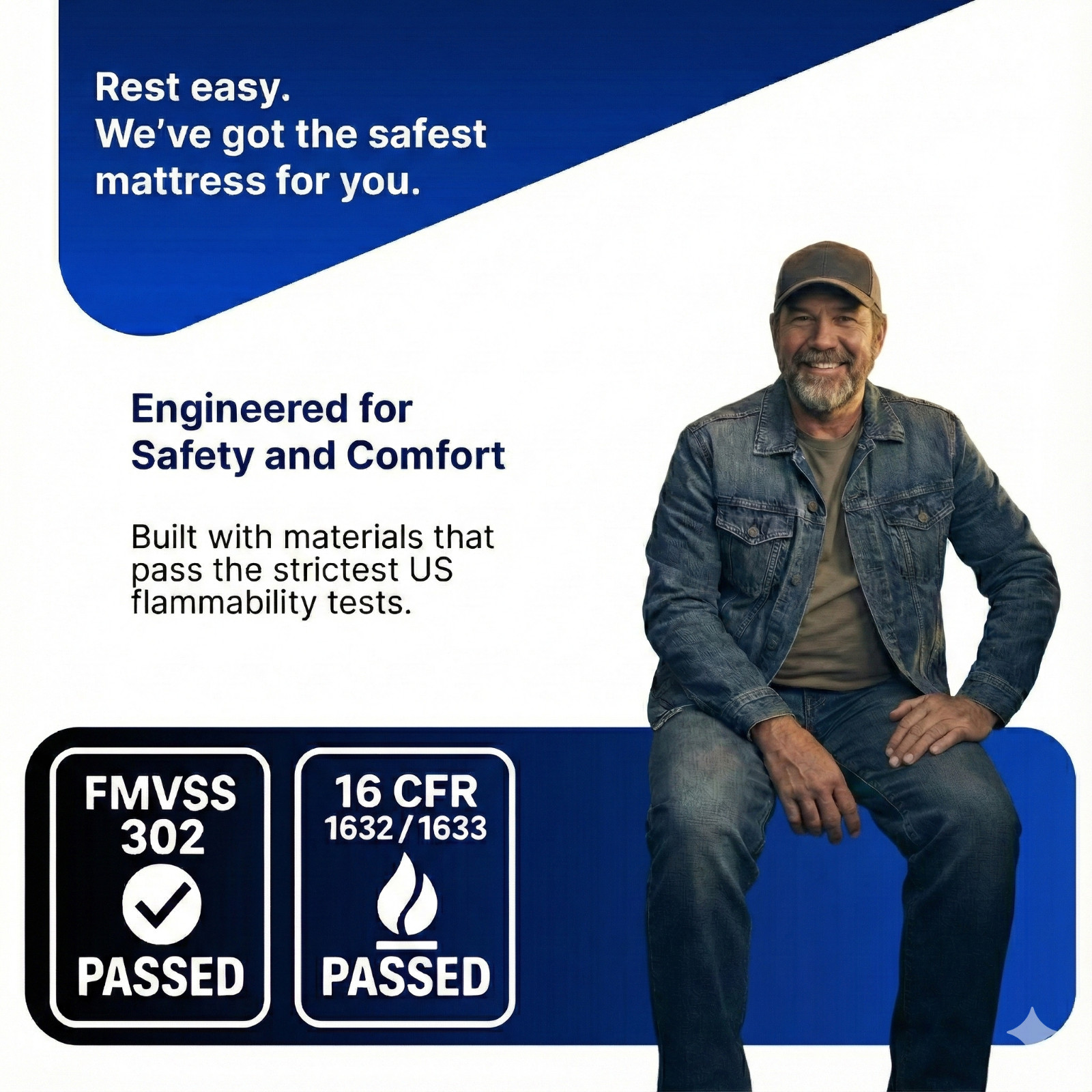 7 Inch Semi Truck Mattress, Multi-Size, Quality Foam, Medium-Firm, hoggisleep