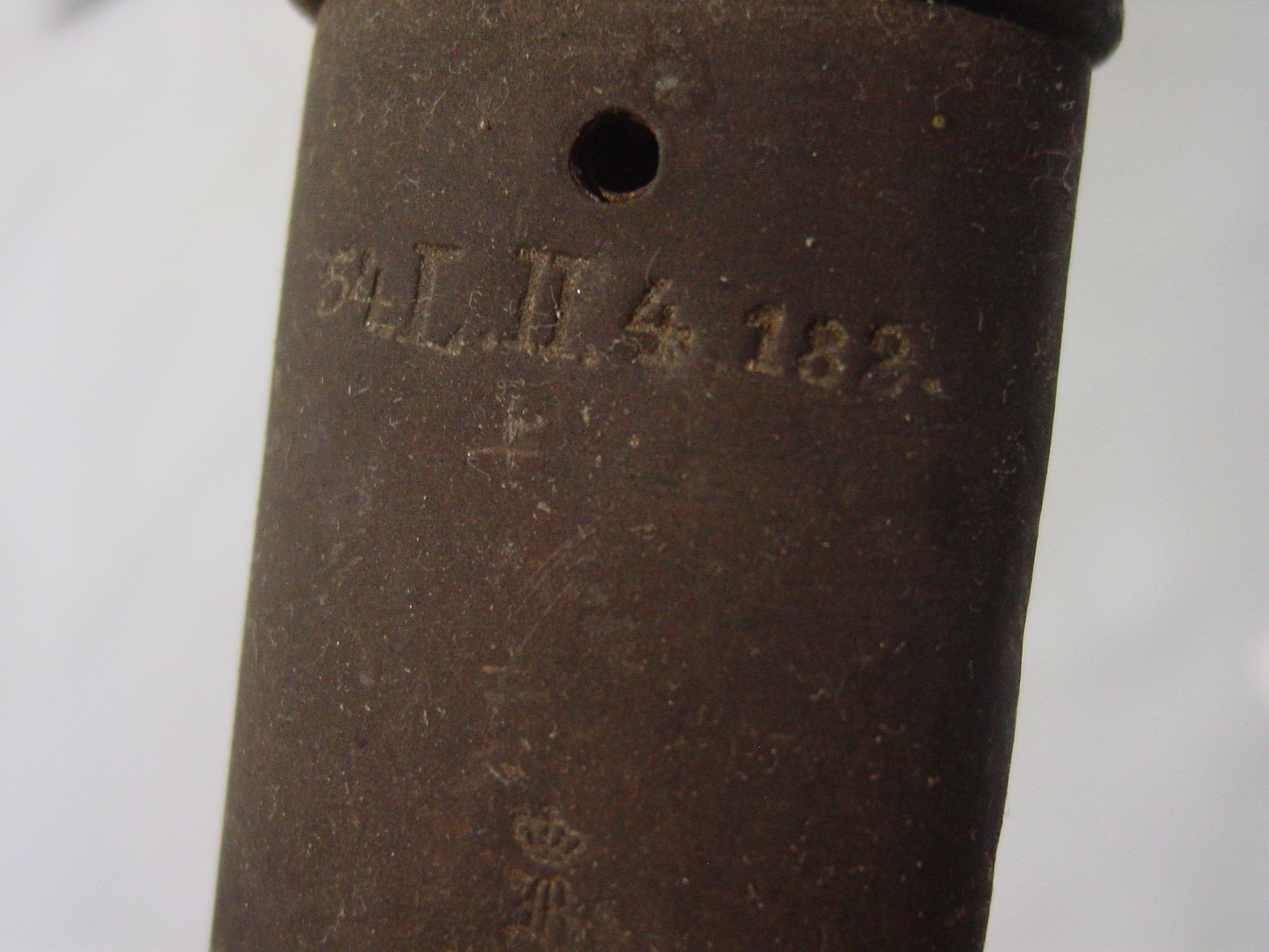 WWI Trench Art Bayonet Scabbard 1914-1918 54th Regiment L Company 2nd Battalion