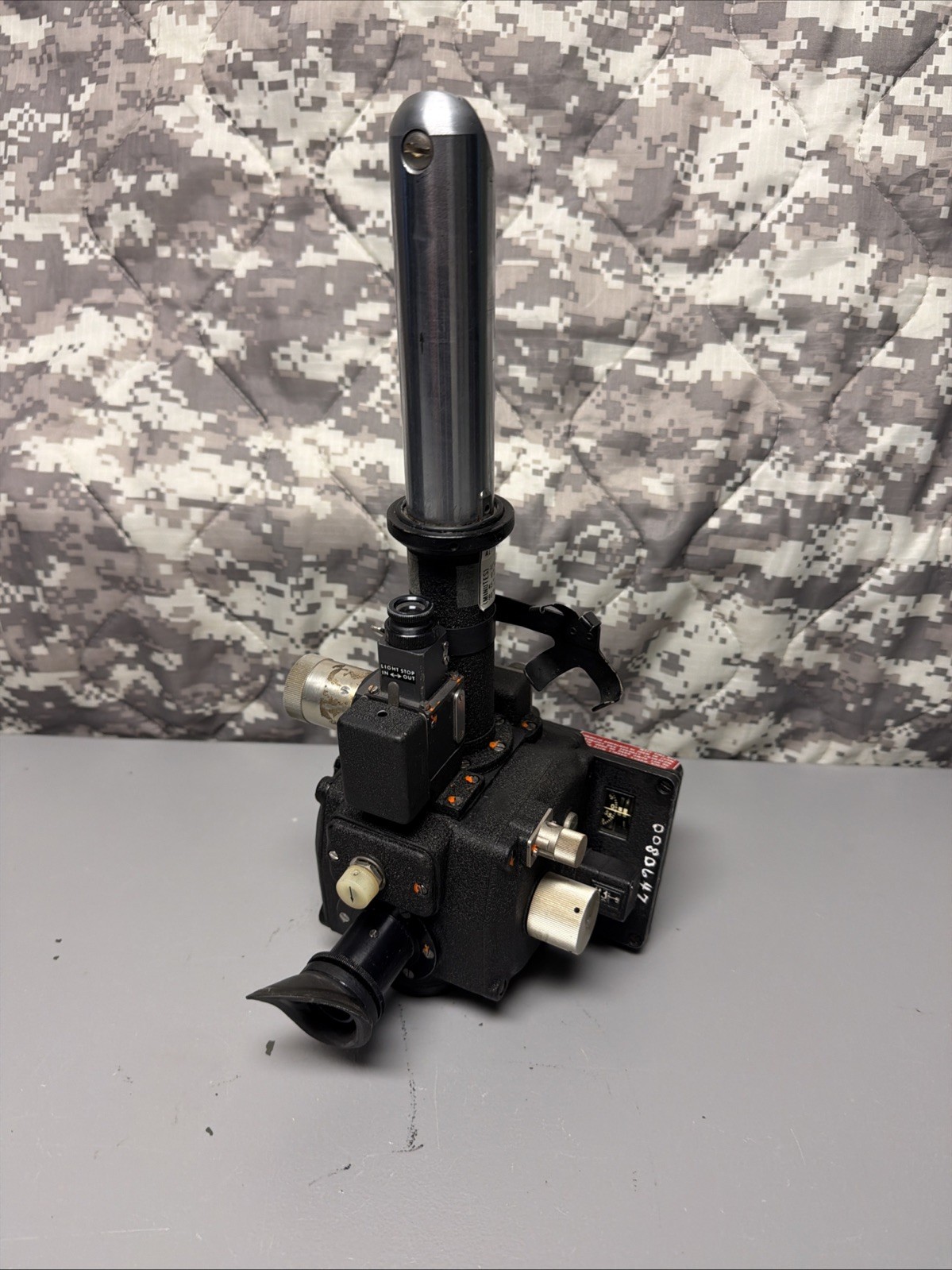 Antique Military Issue Kollsman Aircraft Periscopic Periscope Sextant & Case #03