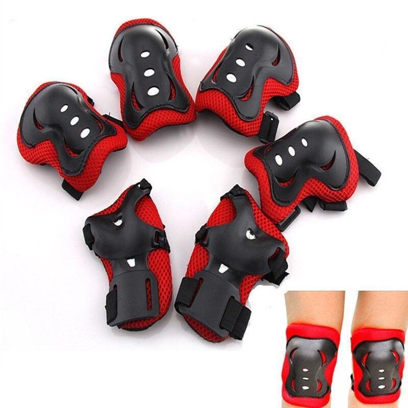 Adjustable Helmet Protective Gear Elbow Knee Wrist Pads for 3-16 kids Youth