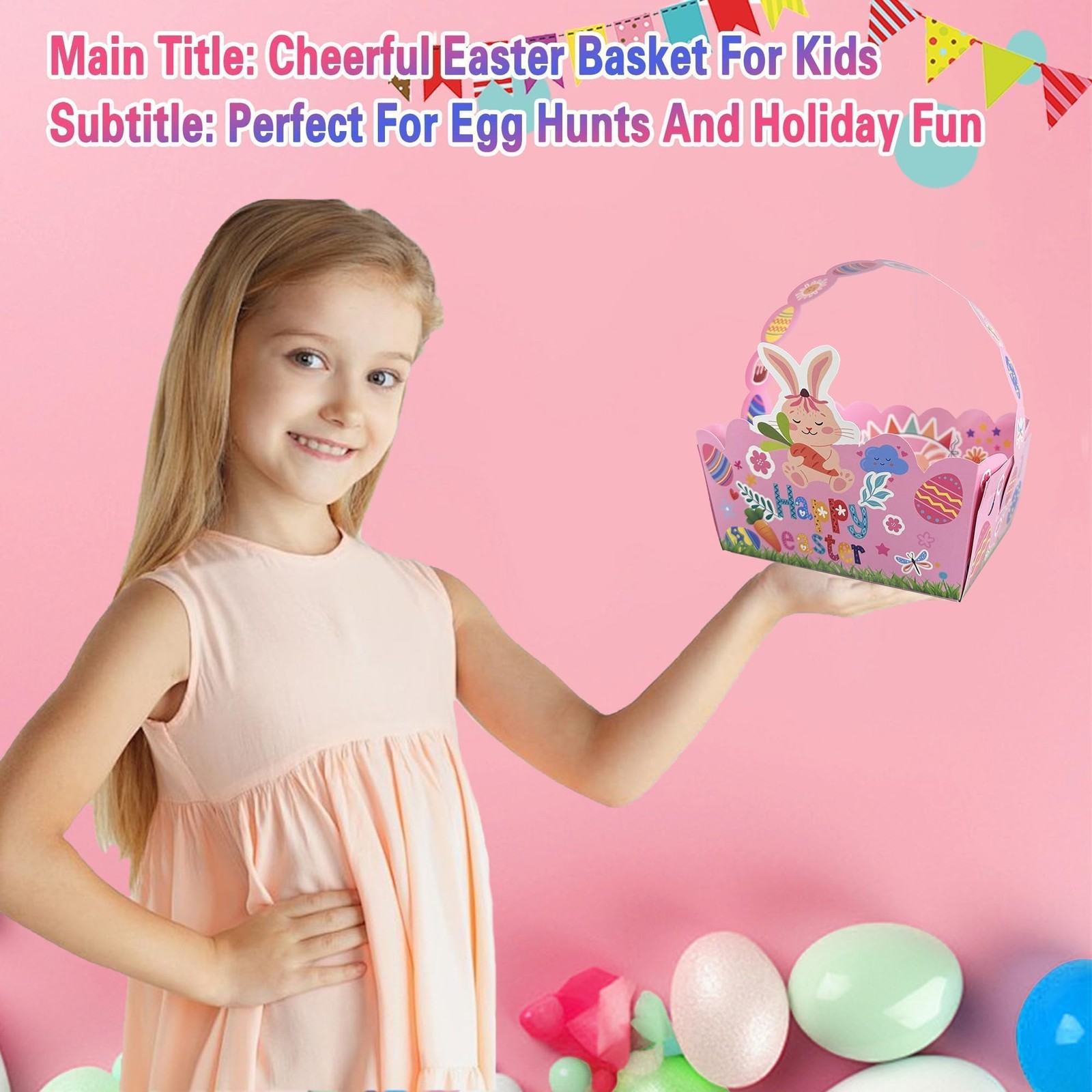 Best 24 Pack Easter Basket for Kids Easter Paper Baskets Bulk, Treat Boxes with