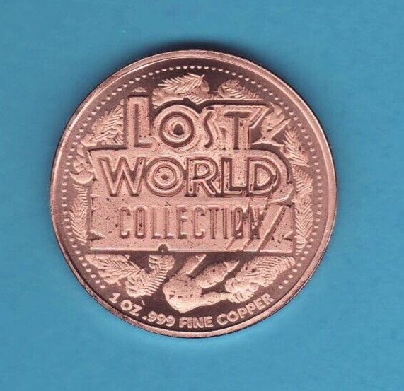 LOST WORLD "Dinosaur" COLLECTION 6 Coin Set 1 oz .999 COPPER ROUNDS