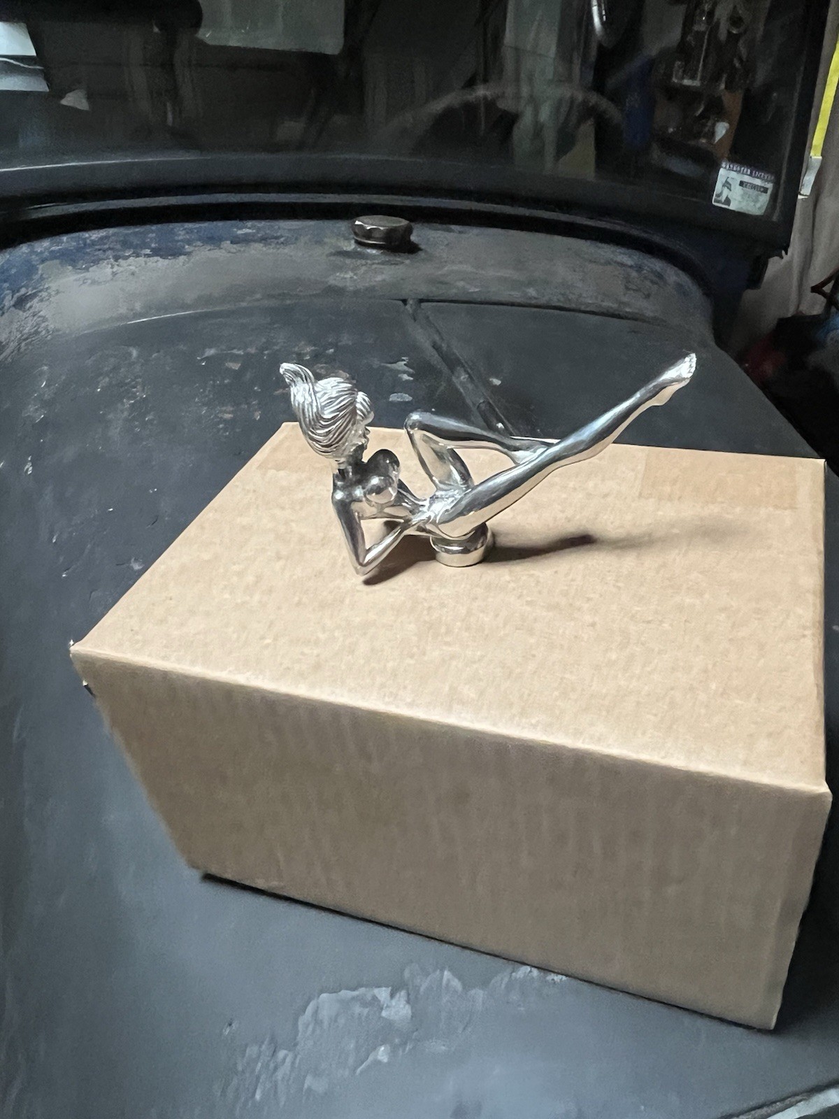 rare sexy Girl Stripper Great For ratrod car hood ornament ￼ motorcycle fender