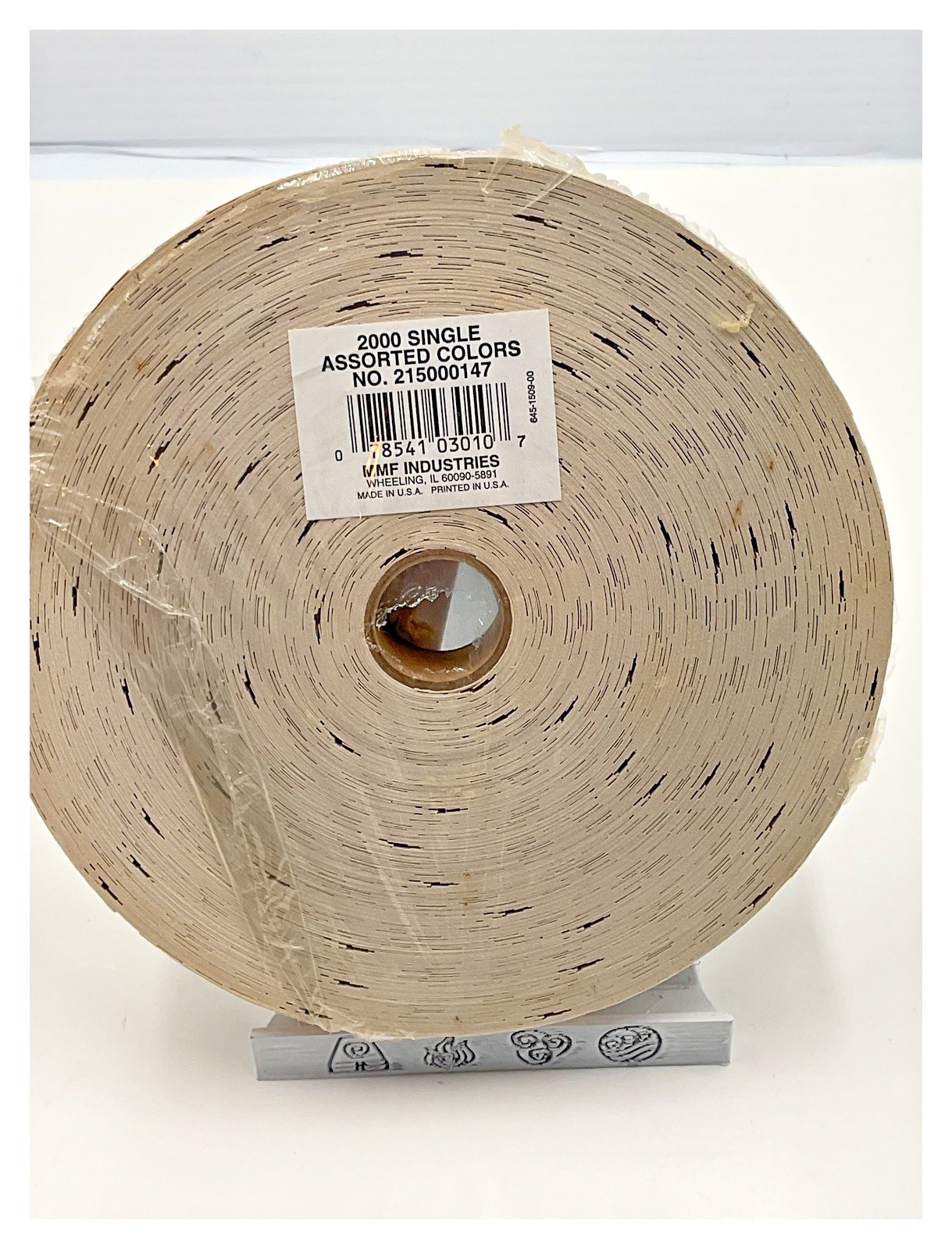 MMF Industries Admit One Ticket Roll 2000 Beige