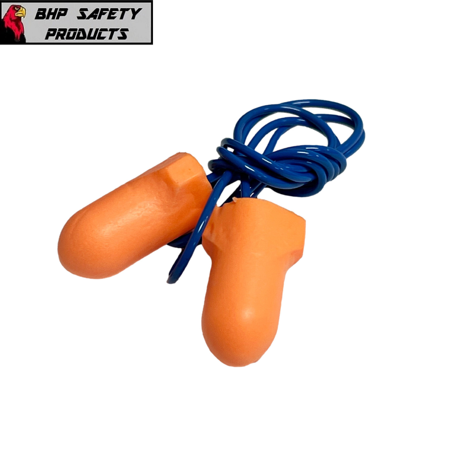 Ear Plugs Corded, Soft Orange Foam Sleep Travel Noise Shooting Earplugs NRR 32