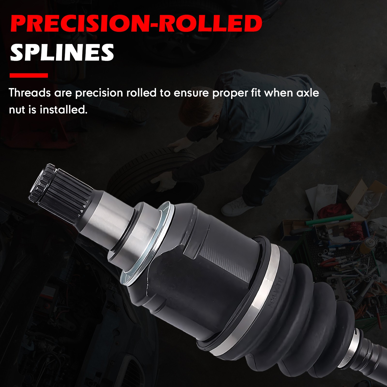 CV Axle Shaft Front Left & Right Set for Toyota Camry Solara 2.4L 4 Cyl 2002-09