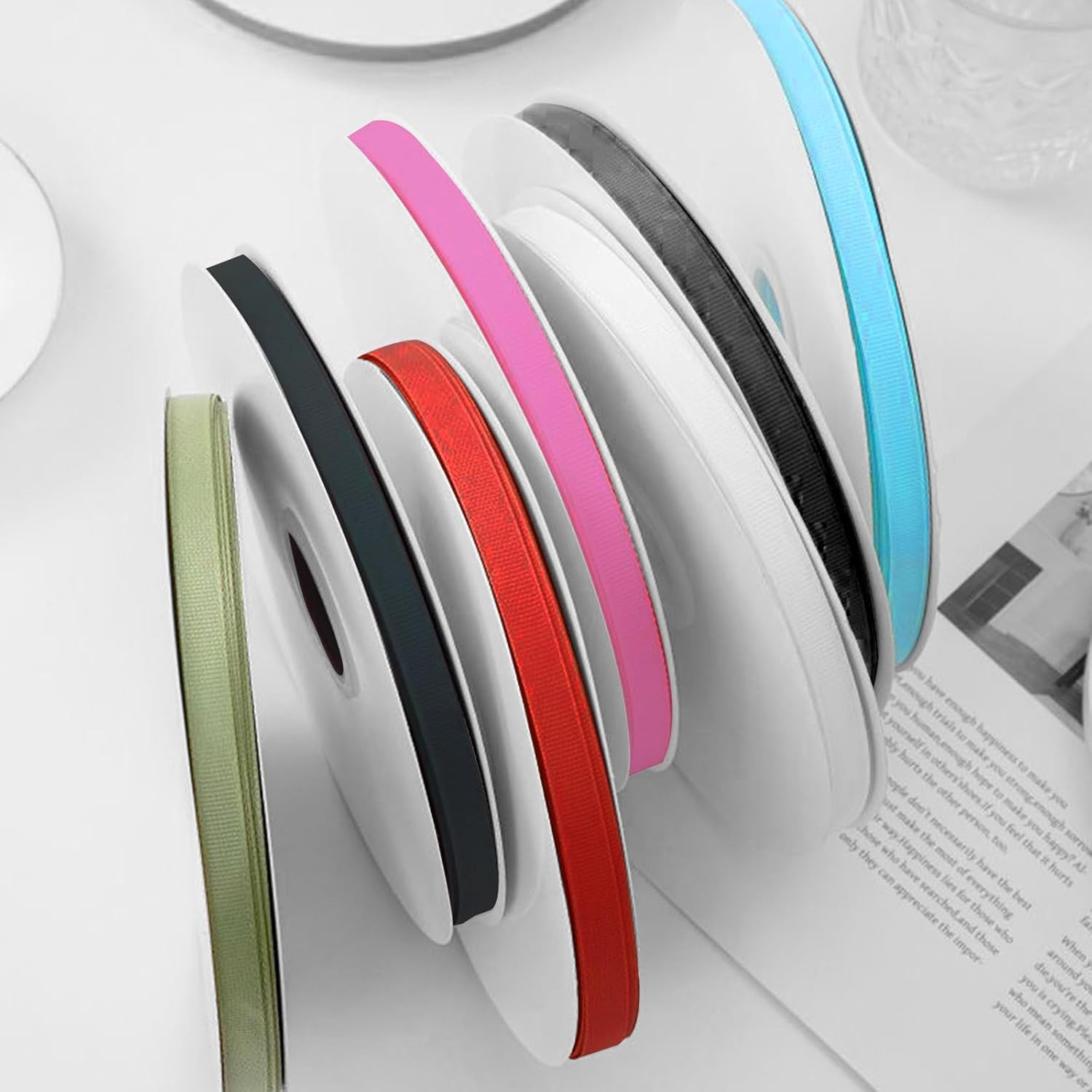 Black Grosgrain Ribbon 3/8 Inch X 50 Yards Black Grosgrain Ribbon for Crafts Gif