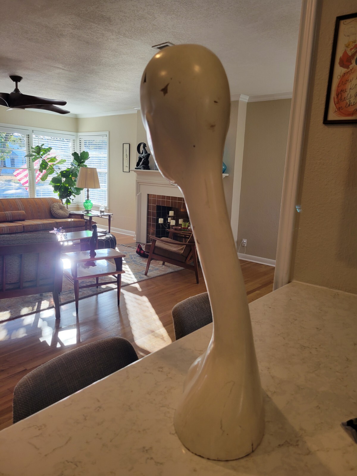 25" 1960’s . Audrey Hepburn Style Mannequin Display