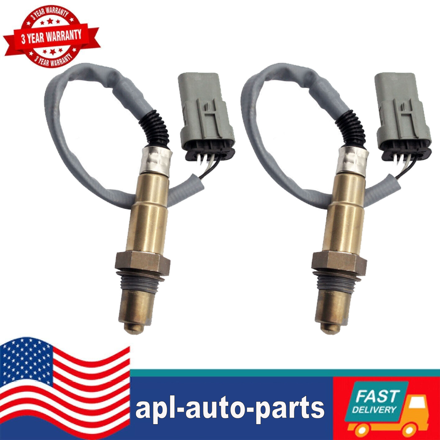 2Pcs O2 Oxygen Sensor Up&Down For Chevrolet Volt 2016-2019 Malibu 1.5L 2016-2022