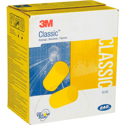 3M E-A-R Classic Disposable Foam Shooting Sleep Ear Plugs Noise Reduction NRR 29