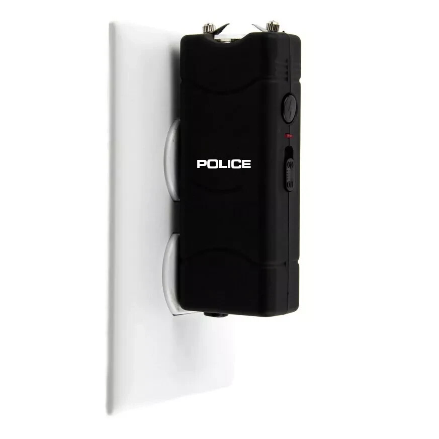 POLICE Stun Gun 801 Mini Rechargeable LED Flashlight Black