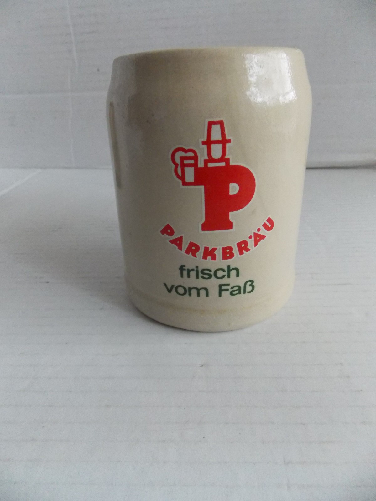 Vintage Parkbrau Beer Stoneware Germany 0,4L 4,5"