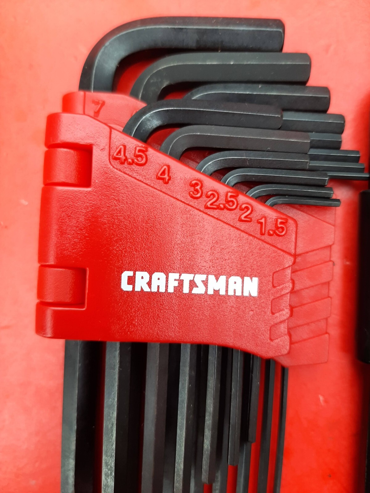 NEW CRAFTSMAN TOOLS 44 Piece SAE & METRIC MM Allen / Hex Key Wrench Set