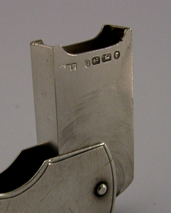 RARE ENGLISH 1879 STERLING SILVER VICTORIAN VESTA CASE ANTIQUE